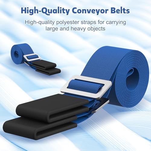 NOCOEX Moving Straps for Lifting 2-Person: Shoulder Lifting & Moving System - color: Blue