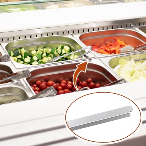 Booson 8 Pcs 12 Inch Stainless Steel Adapter Bar Pan Steam Table Divider - size: 12 inch