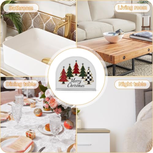 Christmas Trees Napkin Holder for Table Acrylic Tissue Dispenser - color: Christmas Trees