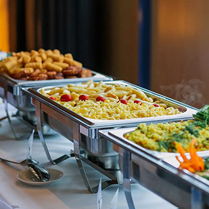 Valgus 4-Pack 8 Qt Stainless Steel Chafing Dish Buffet Set for Catering