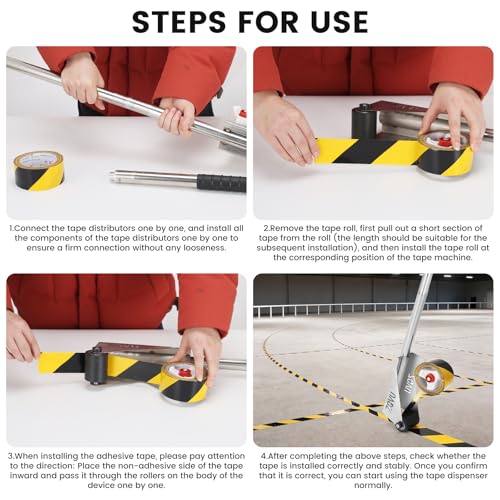 Floor Tape Applicator, Manual Stainless Steel Tape Applicator.