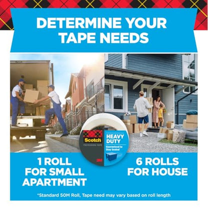 Scotch Heavy Duty Packing Tape, 1.88 in x 54.6 yd, 1 Roll