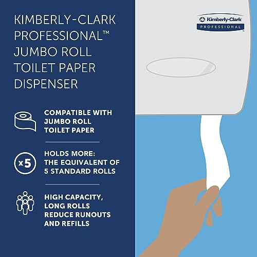 Scott Professional Jumbo Roll Toilet Paper Dispenser, White (09508)