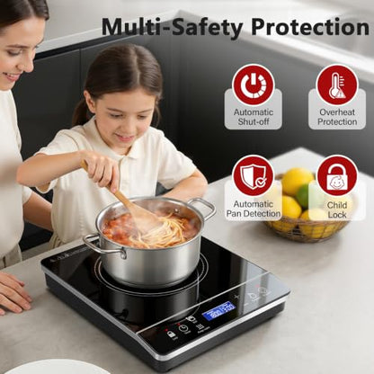 Portable Induction Cooktop, Induction Burner 1800W
