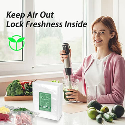 4.7" x 7.8" Vacuum Sealer Bags,Heavy Duty Pre-Cut Design Commercial Grade Food Sealable Bag for Heat Seal Food Storage,Smell Proof Bags Boilsafe to 280°F Freezable, Resizable,Reuseable (100Pcs) - size: 4.7 x 7.8 Inch 100 Pcs