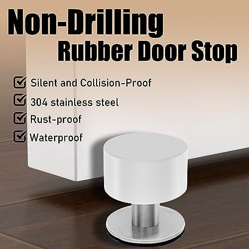 White Door Stops, 1 Pack