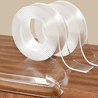 CHENYA 2 Pack Clear Edge Protector Strip for Baby Proofing,9.84 FT - size: 2Rolls x 0.8in x 6.6FT