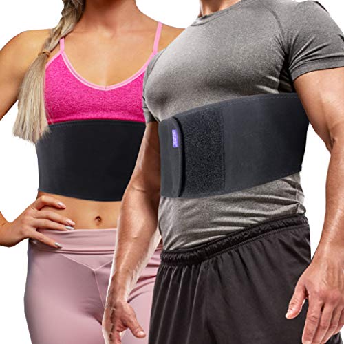 Everyday Medical Broken Rib Brace for Men & Women - Bamboo Charcoal Rib Protector, Post-Surgery Chest Compression Wrap for Cracked, Fractured, Dislocated, Broken or Bruised Ribs - Medium - size: Small/Medium (Pack of 1)