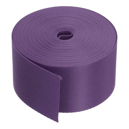 MECCANIXITY Flat Nylon Webbing Strap 2 Inch 10 Yards Bean Purple - color: Bean Purple, size: 2 Inch x 10 Yards