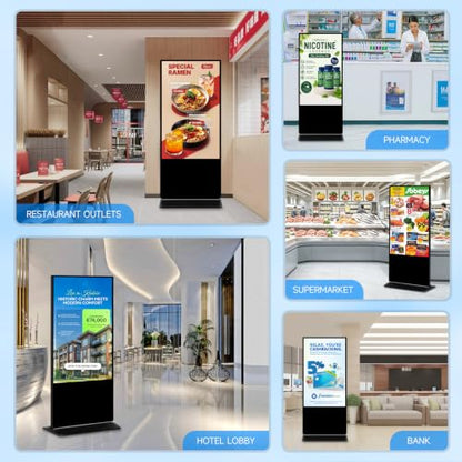49" 4K Digital Signage Display Touch Screen Kiosk for Showroom, Restaurants - size: 49 inch 4K