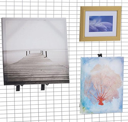 Displays2go Art Display Grids, Floor Standing, Silver