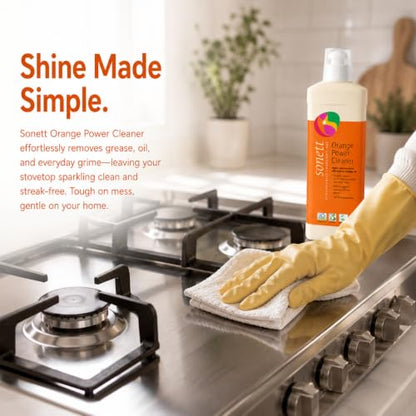Sonett Orange Power Cleaner, Concentrated Degreaser, 1-Pack (17 Fl Oz)