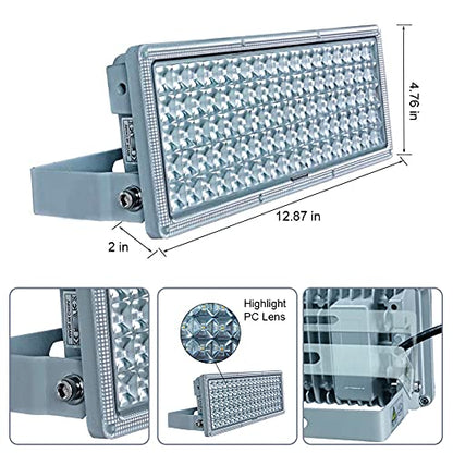 Kekeou 100W LED Flood Light Outdoor 14000LM, 6500K Outside Stadium Light - size: 100W 1pack