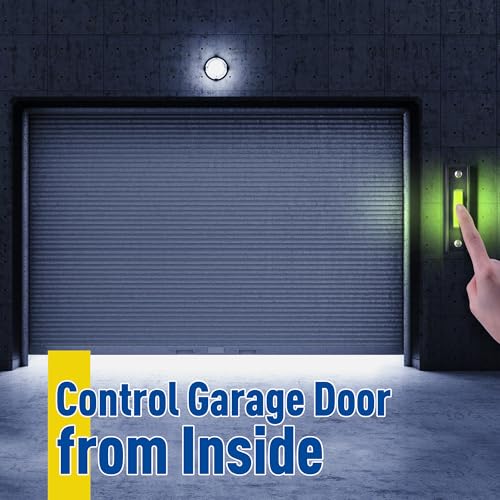 Lighted Doorbell Button, Garage Door Opener Switch with LED Light, 41A4166 Wall Mounted Push to Exit Ringer Button(Black,1 Piece) - color: Black