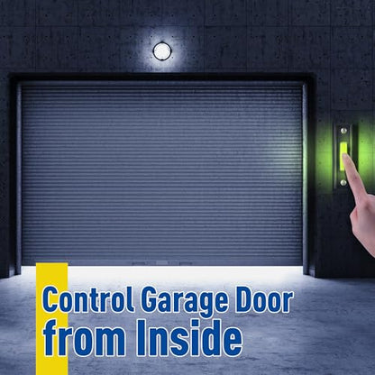 Lighted Doorbell Button, Garage Door Opener Switch with LED Light, 41A4166 Wall Mounted Push to Exit Ringer Button(Black,1 Piece) - color: Black