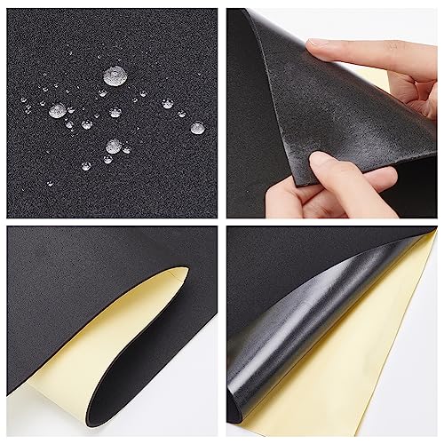 BENECREAT 3mm Black Self-Adhesive Eva Foam Roll, 78.7x11.8 Inch - color: Black - 3mm Thick, size: 3mm Thick