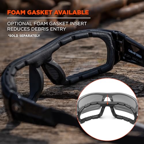 Ergodyne Skullerz ODIN Safety Glasses Sunglasses, Impact Resistant Z87.1+ - color: Kryptek Typhon Frame, Smoke Lens