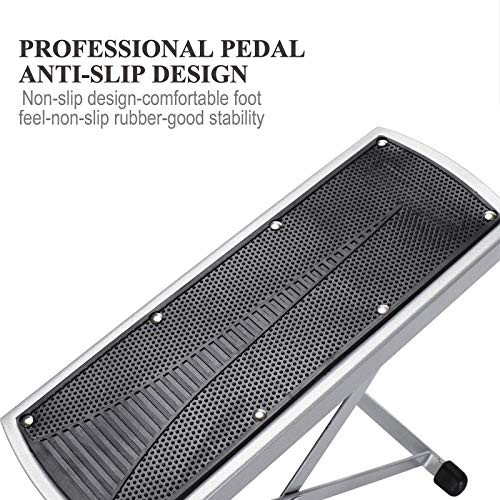 Pedicure Foot Rest, Non-Slip Foot Stand with Toe Separator, Black - color: Black