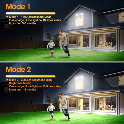 Motion Sensor Outdoor Lights, Rechargeable LED Security Flood Lights, USB Charging, No Wiring, No Solar, No Battery Replacement, High Brightness for Garage, Yard & Entryway, Brown 1-Pack (Small Size) - color: Brown