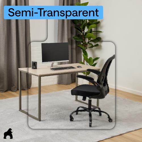 GORILLA GRIP Office Chair Mat for Carpet Floors, Heavy Duty, 29x47 Clear - size: 29"x47", style: Carpet Floor