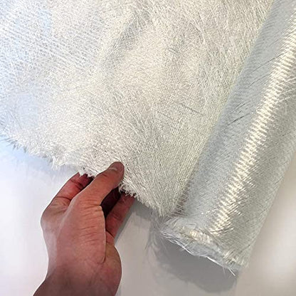 Fiberglass 1708 Biaxial Mat Cloth 50" x 360" | Premium Quality | 50 Inch Wide 10 Yard Long | CSM GRP | Molding Roofing Boat Marine Repair | Resin & Epoxy Compatible | Roll Package