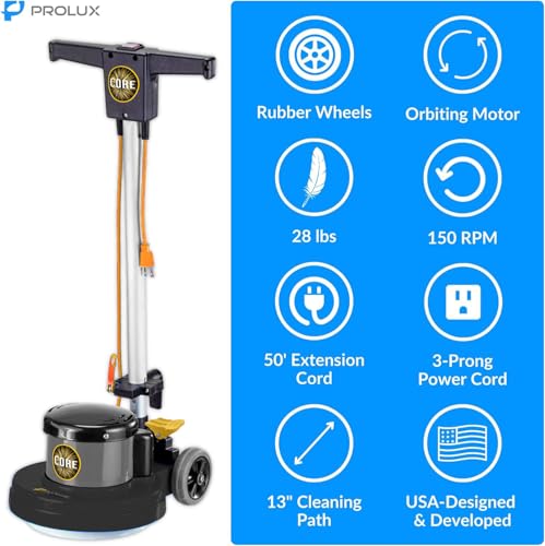 Prolux PLC13 13" Heavy Duty Single Pad Commercial Polisher Floor Buffer Machine Scrubber