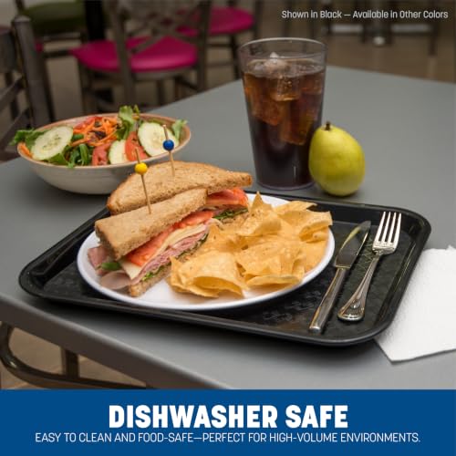 Carlisle Cafe Tray, Fast Food Restaurant Tray, 10 x 14, 1 Ct, Slate Blue - size: 0.6" x 0.5" x 0.2"