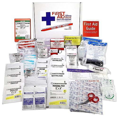 OSHA & ANSI 2021 Class B Refill Kit, 50 Person, 208 Pieces-First Aid Refill - size: Kit