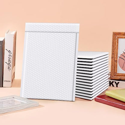 Fuxury White Bubble Mailers 10.5x16 Inch 25 Pack Self Seal Padded Envelopes - color: White, size: 10.5x16" 25PC