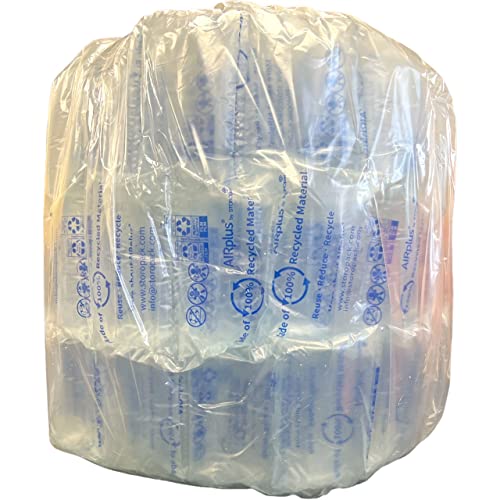 Bubblefast! Brand Pre-Filled Cushioning Air Pillows 4'' x 8'', Clear, from Storopack, Pack of 175