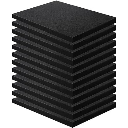 12 Pcs Polyurethane Foam Sheets, 12" X 16" X1" Tool Box Polyurethane Pads