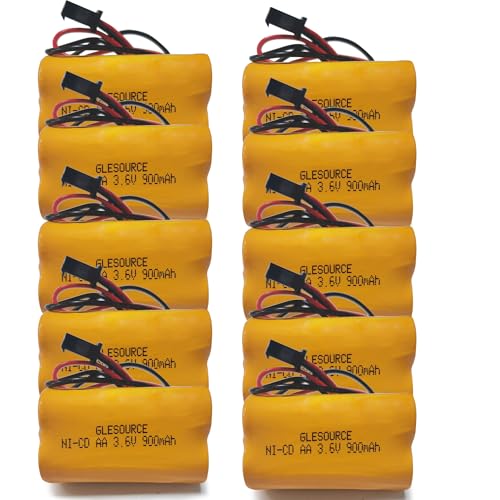 (10 Pack) 3.6v 900mAh Lithonia ELB B001 ELBB001 ELB-B001 Exit Sign Emergency Light NiCad Battery Replacement for Lithonia EU2 LED Interstate ANIC1566 Unitech 0253799 - size: 10 PACK 3.6V 900mAh