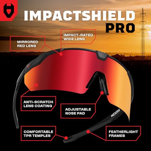 NoCry Anti-Fog Safety Sunglasses for Men and Women — Work Sunglasses - color: Black & Black