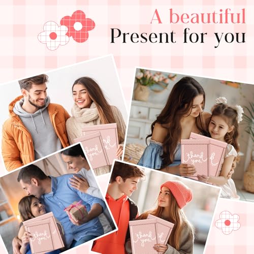 METRONIC Bubble Mailers 8.5x12" 40 Pack Cherry Cute Padded Envelopes Pink - color: Thank you, size: 8.5x12" 40PC