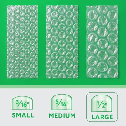 UPSable Bubble Roll, Large Bubble 1/2", 12 in x 125 FT - size: Small Bubble – 24" x 300 Ft