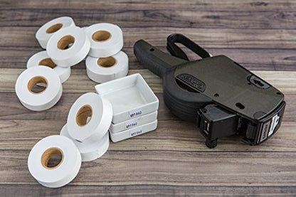 Perco Pricing Labels for Garvey 18-6 One Line Price Gun Gx1812 (18-6, Starter Kit White): Includes Price Gun, 5,000 White Pricing Labels and Preloaded Inker