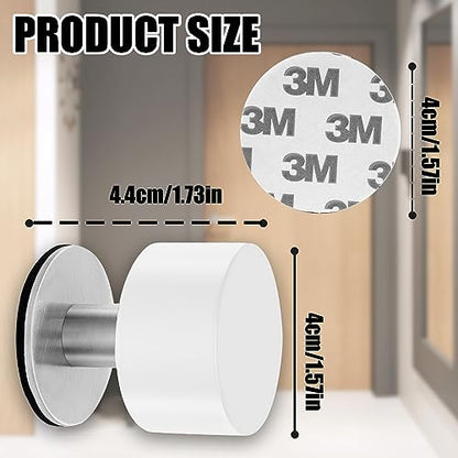 White Door Stops, 1 Pack