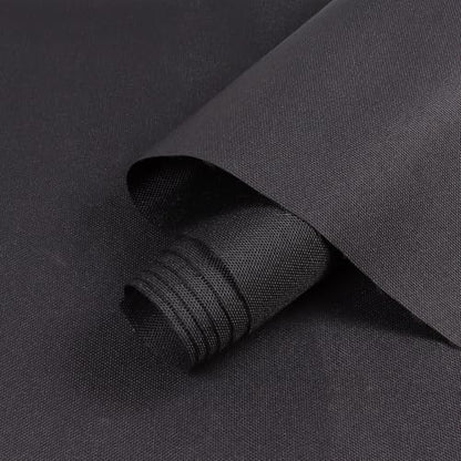 Marine Waterproof Canvas Fabric 600D Black 60"×1080" Ship in Roll - color: Black, size: 60"×1080"(Ship in Roll)
