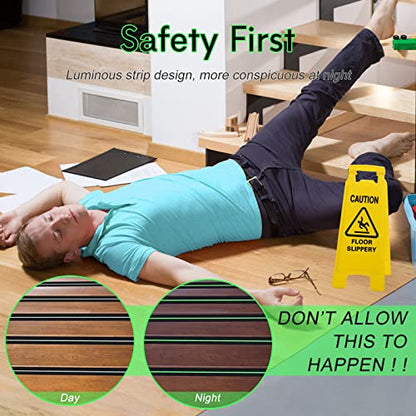 S&X Anti Slip Tape 2in x 60ft Grip Tape for Stairs, Ramps, Glow-in-the-Dark - color: Black/Glow-in-the-Dark, size: 2" X 60'