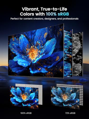 UPERFECT Portable Monitor 18.5-inch 120HZ Touchscreen 100% sRGB w/VESA & Stand 180° Adjustable Ultra-Slim & Lightweight Frameless FHD FreeSync IPS HDR Gaming Display, Travel Second Monitor for Laptop - size: 18.5"
