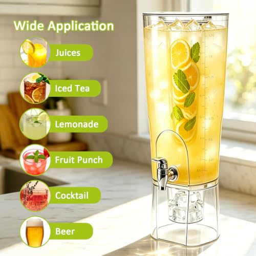 Spaclear 2 Gallon Drink Dispenser with Leak-Proof Spigot & Fruit Infuser