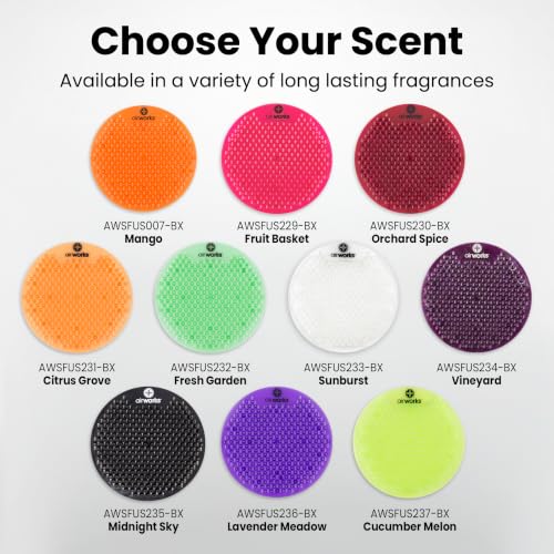 AIRWORKS SPLASH FREE SCREEN, MANGO,ORANGE,10/BX - color: Orange Mango