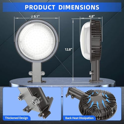 150W LED Barn Light 22500LM with Dusk to Dawn Photocell, 5000K Daylight Yard Area Light, IP65 Waterproof, AC100-277V for Security/Farmhouse/Garage - color: 150 Watt-5000K