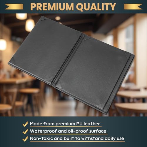 6 Pack 8 View Menu Holder Menu Covers 8.5" x 11" - size: 8 View