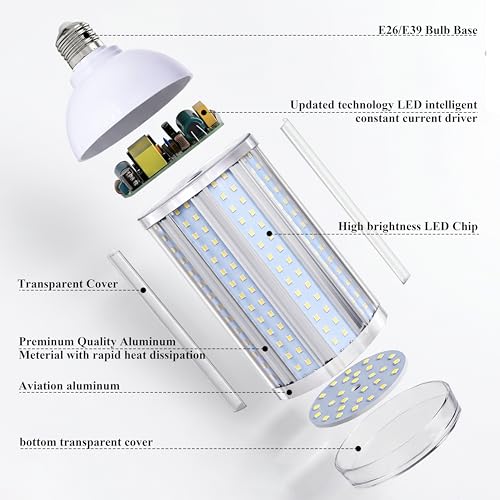1 Pack 100W LED Corn Cob Bulb,10,000 Lumen,Daylight 5000K - size: 100W 1pack
