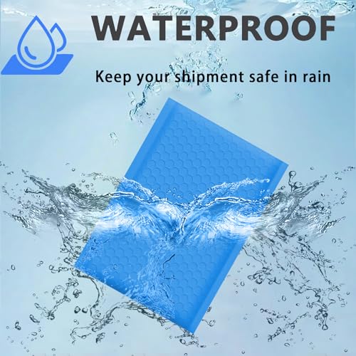 25 50 100 200 500 1000 Pieces, 6x10 inch, Self Seal Waterproof Mailing Envelopes, Poly Bubble Mailers Shipping Bags, Bubble Padded Envelopes, Bulk Color #0 (Light Blue, Usable 6 * 9 inch, 100 Pcs) - color: Light Blue, size: Light Blue, 6x9 inch, 100 Piece