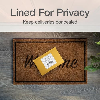 Quality Park Bubble Mailers, 4 x 8 Shipping Envelopes, Self-Seal, Small Kraft Padded Envelopes, Redi-Strip Peel Off Closure, 50 Per Box (QUA85928) - size: 4 x 8