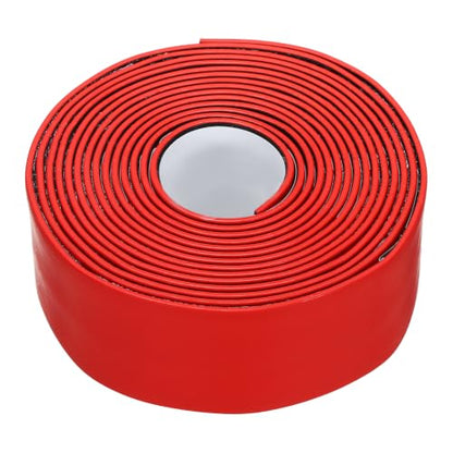 Smoke Fire Seal Strip 9.8Ft 35mm/1.38" Wx 2mm/0.08" T Red - color: Red, size: 9.8FT x 35mm / 1.38" W x 2mm / 0.08" T