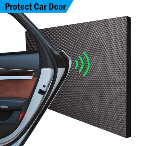 Spurtar Garage Wall Protector, Waterproof Garage Parking Aid Car Door Protector Self Adhesive Corner EVA Foam Wall Bumper Guards Padding for Door Ding Protection Black,157" x 8" x 1/4" - size: 2 Pieces - 79" × 8" × 0.3"