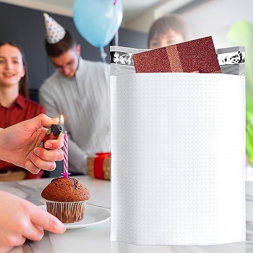 ABC PACK & SUPPLY White Bubble Mailers, 10.5 x 15.75 x 4 Inch, Pack of 10, Waterproof Self-Seal Padded Shipping Envelopes with Bottom Gusset for Secure Packaging - size: 10.5" x 15.75" x 4" / 10 Pack